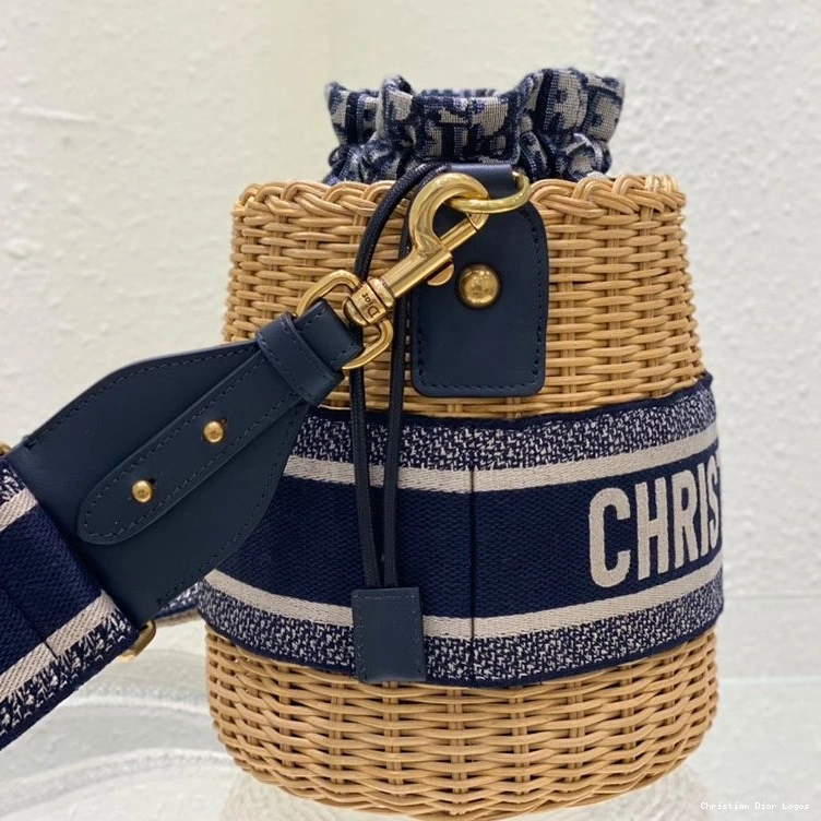 Cheap Bucket Blue Dior and Bag Motif Oblique Wicker Canvas 0730 Luxury